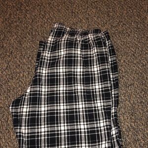 Black and White Flannel Pajama Pants